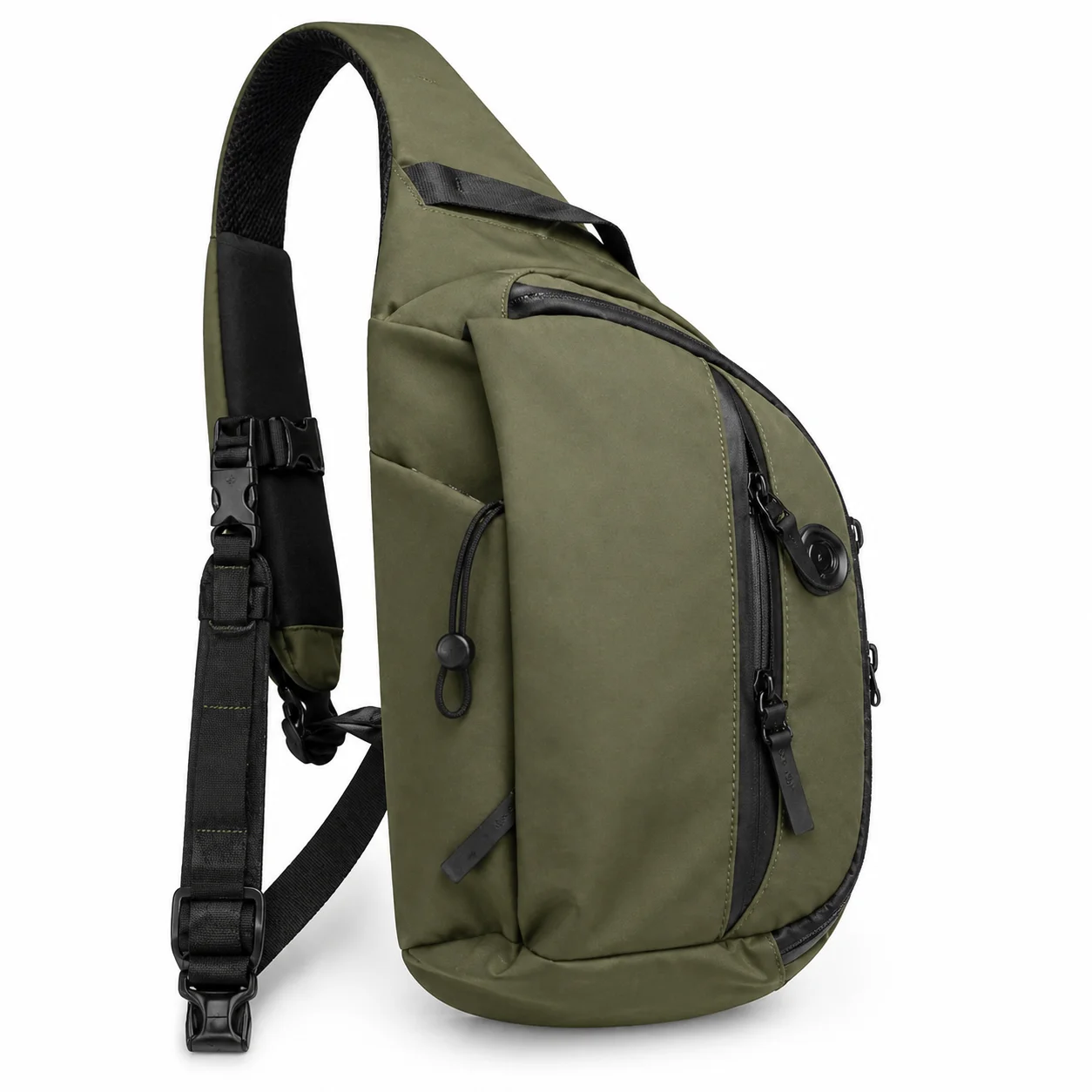 Men Sling Chest Bag Waterproof Crossbody Shoulder Backpack Anti Theft Travel Pack Fits 11 Inch Tablet for Outdoor Commute