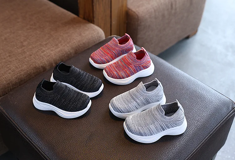 Children Running Sneakers Boys Girls Casual Mesh Breathable Anti-Slip Walking Toddler Soft Soled Girls Shoes