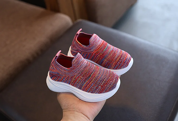 Children Running Sneakers Boys Girls Casual Mesh Breathable Anti-Slip Walking Toddler Soft Soled Girls Shoes