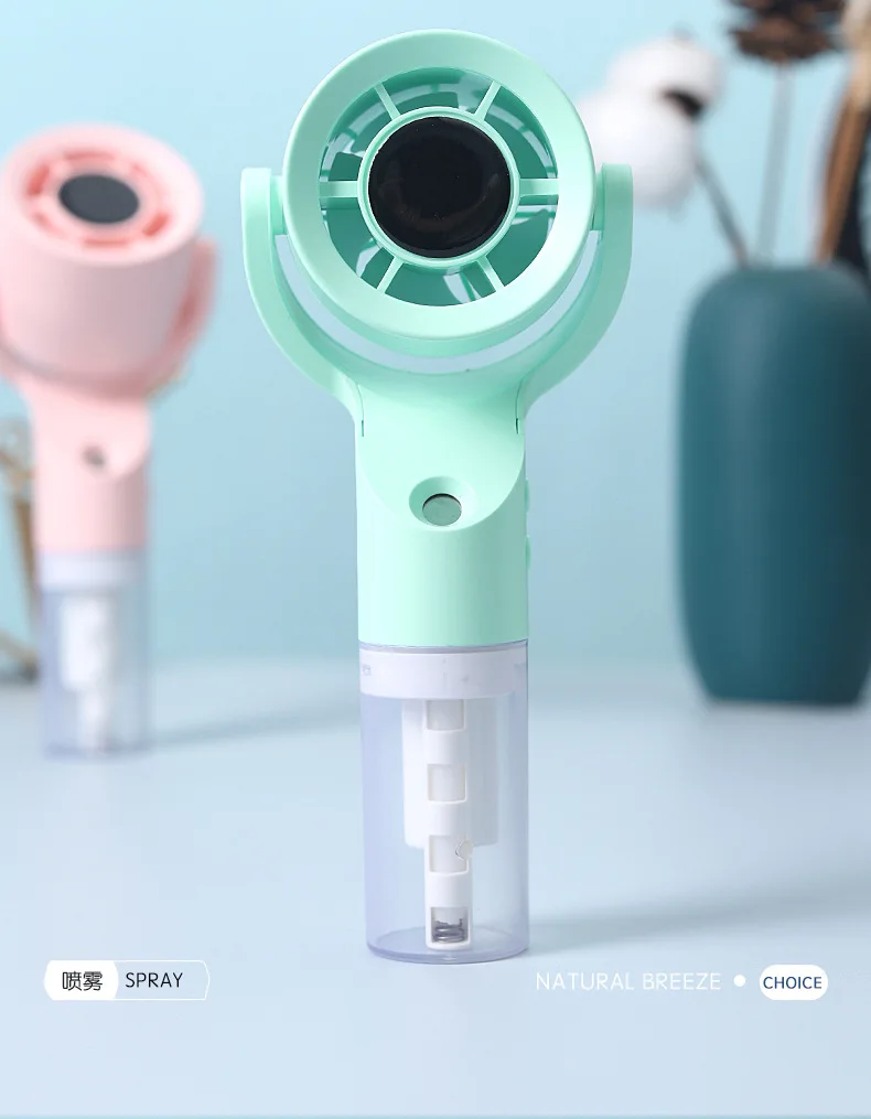 2026 Portable Handheld Spray Fan,Water Spray Mist Fan,Student Dormitory Mini Fan,Summer Supplies, Cooling Tools Outdoor Fan