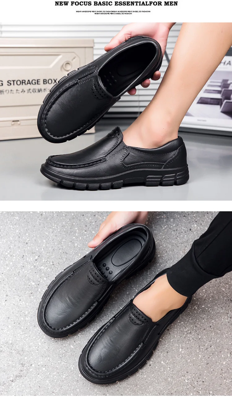 Men's Chef Shoes Waterproof and Oil-Proof Kitchen Chef Shoes Light and Non-Slip Hotel Restaurant Shoes Garden Shoes Plus Size 48