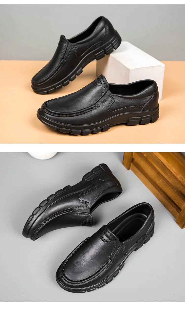 Men's Chef Shoes Waterproof and Oil-Proof Kitchen Chef Shoes Light and Non-Slip Hotel Restaurant Shoes Garden Shoes Plus Size 48