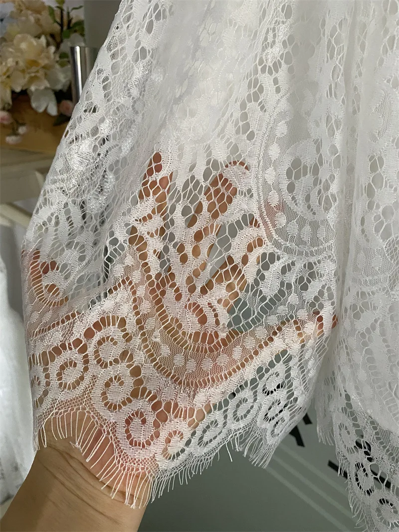 White Lace Flower Girl Dress with Big Bow Elegant Sleeveless A-Line Ball Gowns Formal Communion Wedding Party Dresses