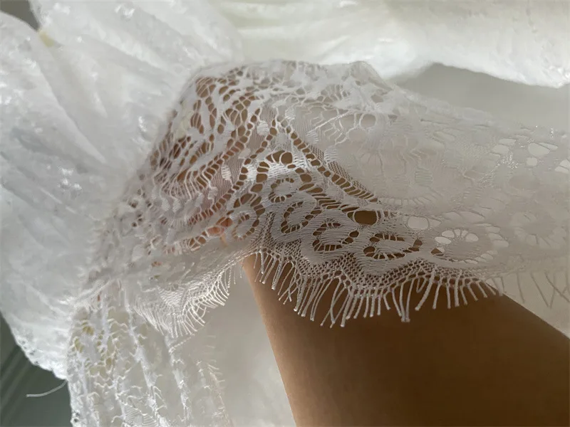 White Lace Flower Girl Dress with Big Bow Elegant Sleeveless A-Line Ball Gowns Formal Communion Wedding Party Dresses