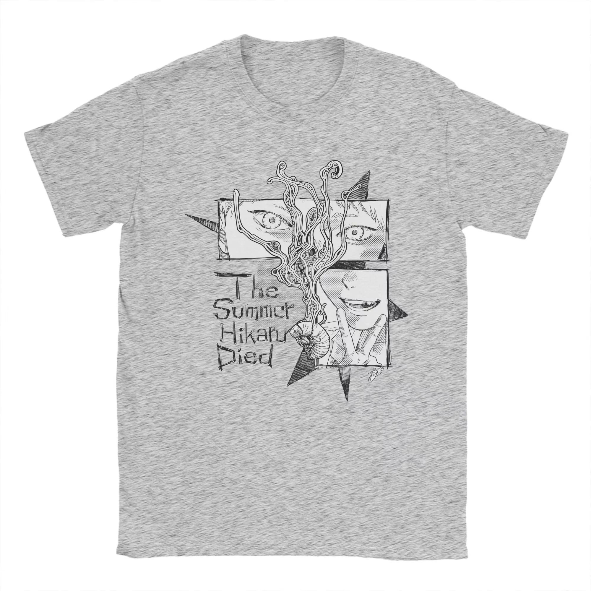 The Summer Hikaru Died Y2K Graphic Tee Hikaru And Yoshiki Print 100 Cotton Oversized Streetwear Casual Short Sleeve Unisex Tops
