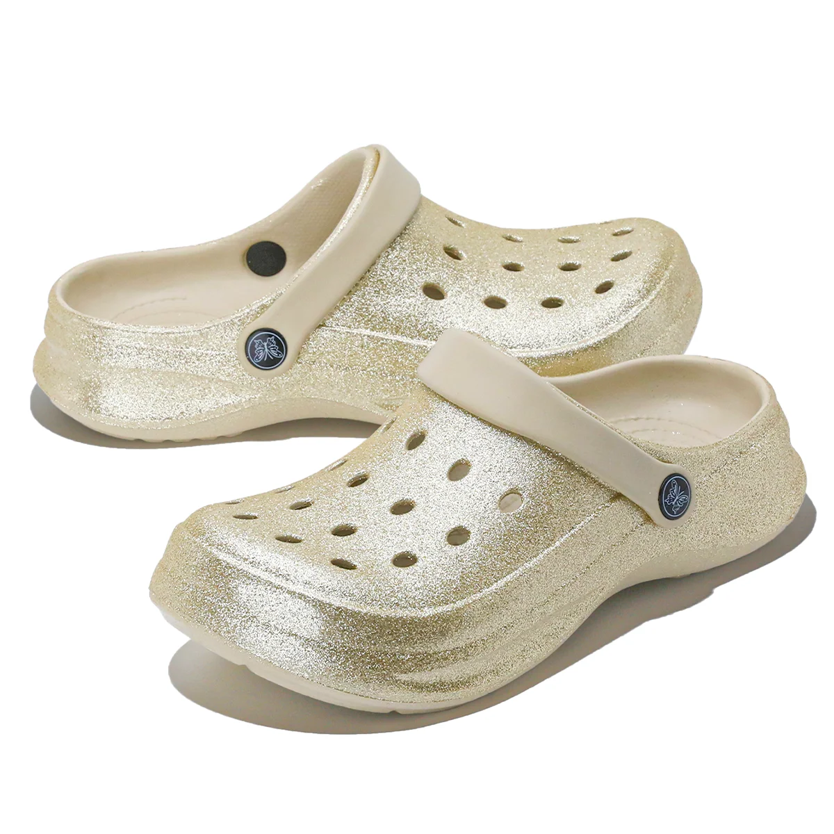Glitter Clog, Lightweight EVA Garden Shoes, Waterproof Slip-Resistant Sandals, Comfortable Slip-On Shoes for Indoor Outdoor 816