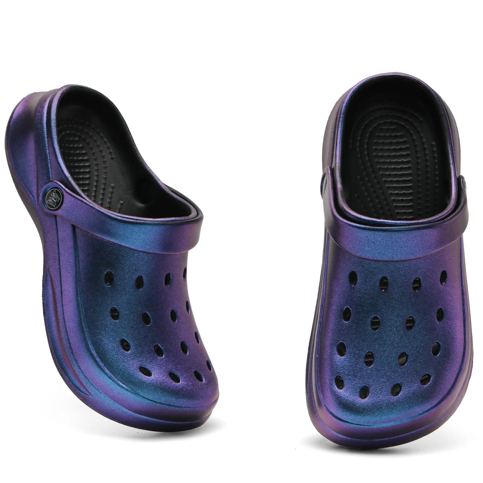 Glitter Clog, Lightweight EVA Garden Shoes, Waterproof Slip-Resistant Sandals, Comfortable Slip-On Shoes for Indoor Outdoor 816
