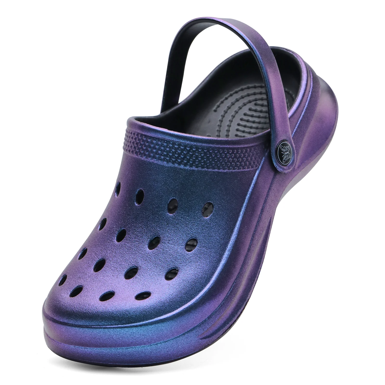Glitter Clog, Lightweight EVA Garden Shoes, Waterproof Slip-Resistant Sandals, Comfortable Slip-On Shoes for Indoor Outdoor 816