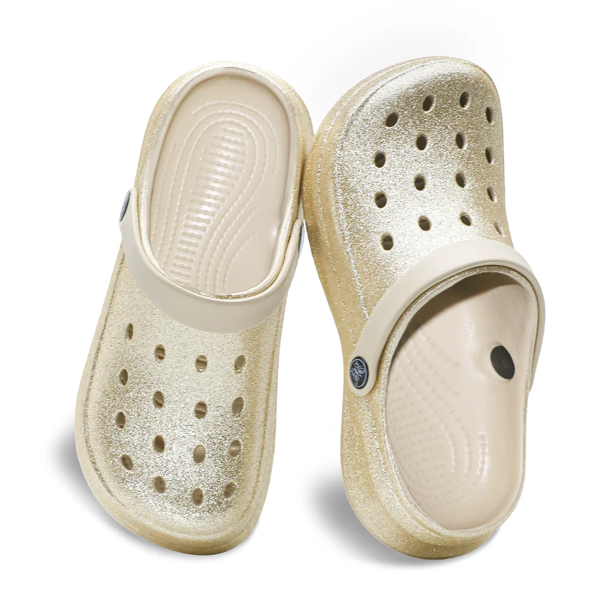 Glitter Clog, Lightweight EVA Garden Shoes, Waterproof Slip-Resistant Sandals, Comfortable Slip-On Shoes for Indoor Outdoor 816