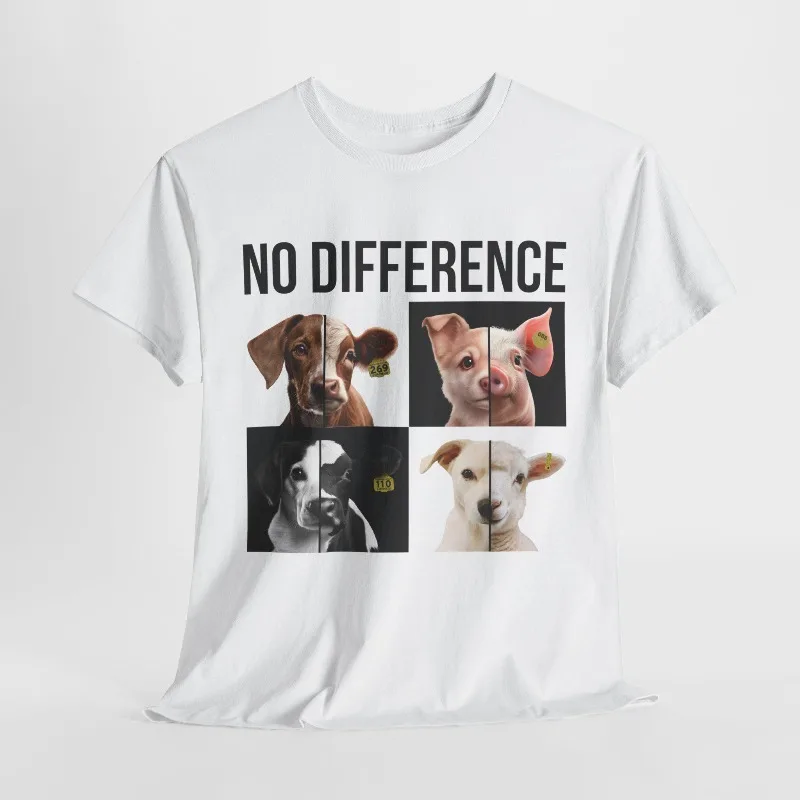 Novelty Vegan Animal Rights Men T Shirt Cotton Tee Women Oversize Loose Summer O-Neck Casual Streetwear Humor Funny Tops