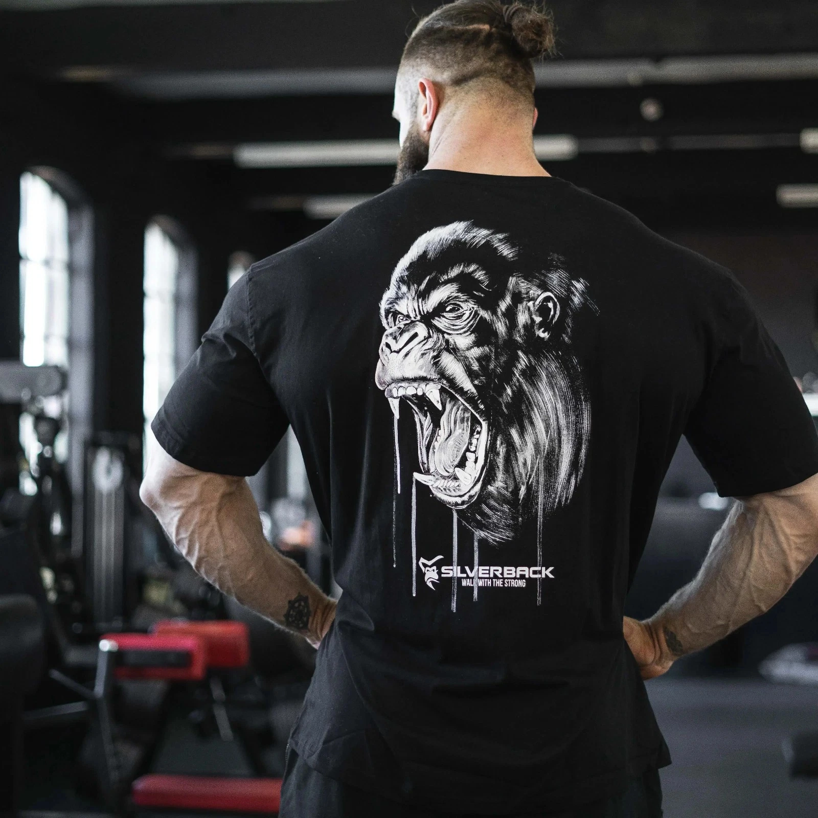 Oversized Muscle Sports Fitness Training Gym Leisure T-Shirt Men's and Women's Luxury Brand Top