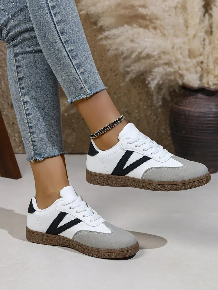 Shoes Woman 2026 Trend Casual Sneakers Comfortable Lace Up Flats Tennis Shoe Breathable Walking Jogging Shoes