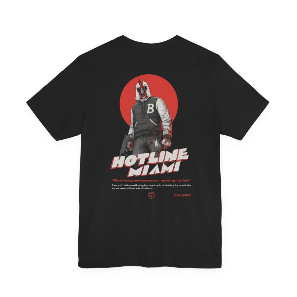 Miami Hotline graphic T-shirt Retro Miami 1989 pixel art pure cotton couple's streetwear shirt for all seasons oversized t shirt