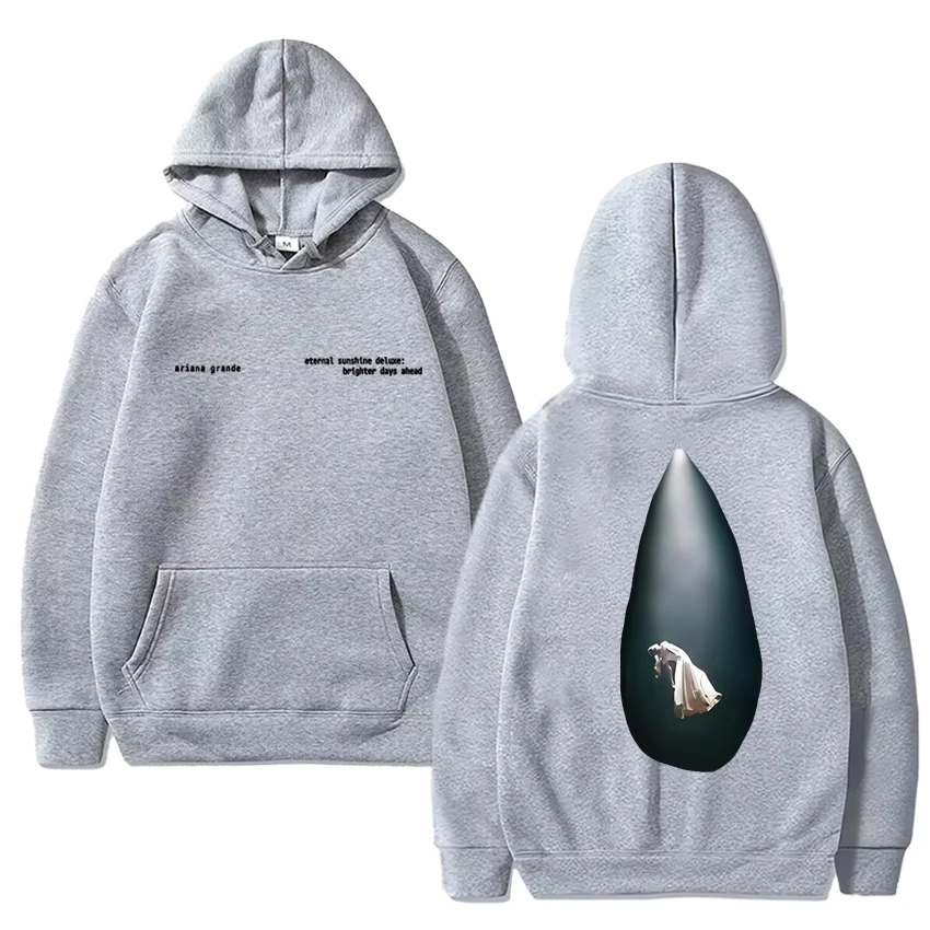 Singer Ariana Grande Tour 2025 Double Sided printed Sweatshirt Hoodie Unisex fashion Y2k Hoodie Men women Fleece Casual pullover