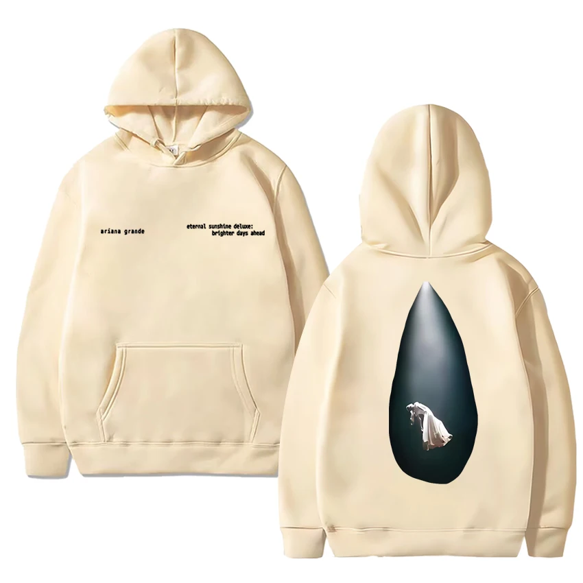 Singer Ariana Grande Tour 2025 Double Sided printed Sweatshirt Hoodie Unisex fashion Y2k Hoodie Men women Fleece Casual pullover