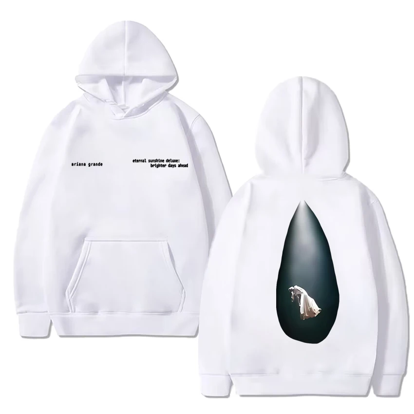 Singer Ariana Grande Tour 2025 Double Sided printed Sweatshirt Hoodie Unisex fashion Y2k Hoodie Men women Fleece Casual pullover