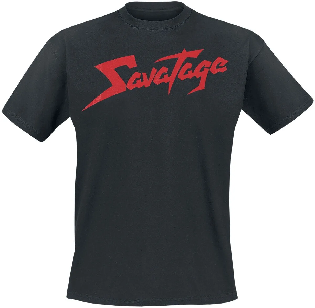 Savatage Classic Red Logo Print T Shirt, 100% Cotton Unisex, Power Metal Streetwear, Fan Graphic Tee