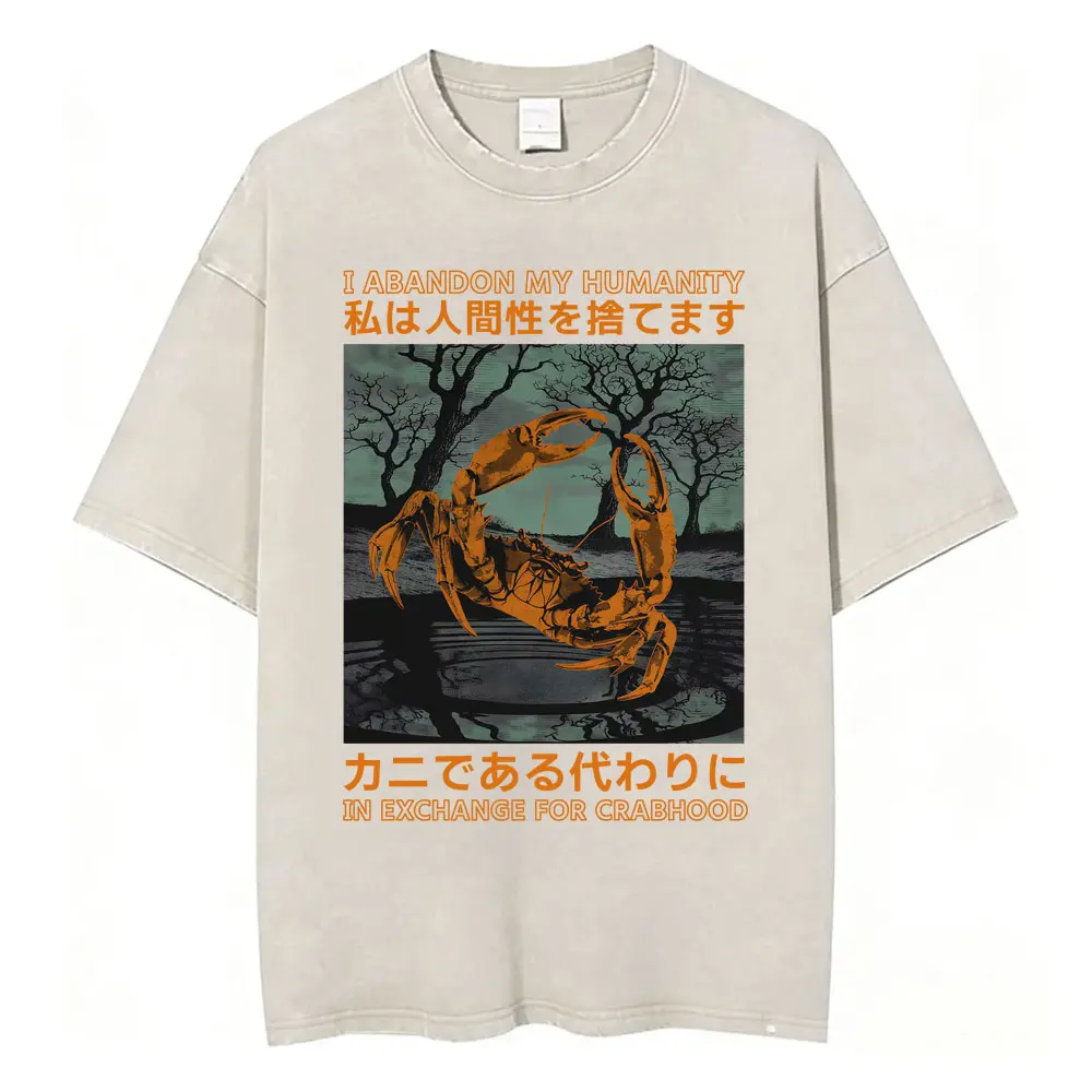 Funny LOTR Mordor Mount Doom National Park Vintage Washed T Shirts Men Women Fashion Japanese Style Oversized T-shirt Streetwear