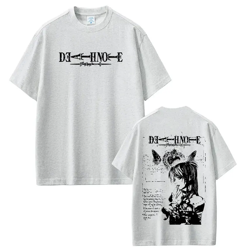Anime Death Note Misa T Shirts Men Women Clothing High Quality Cotton Tee Shirt Fashion Vintage Short Sleeve T-shirts Streetwear