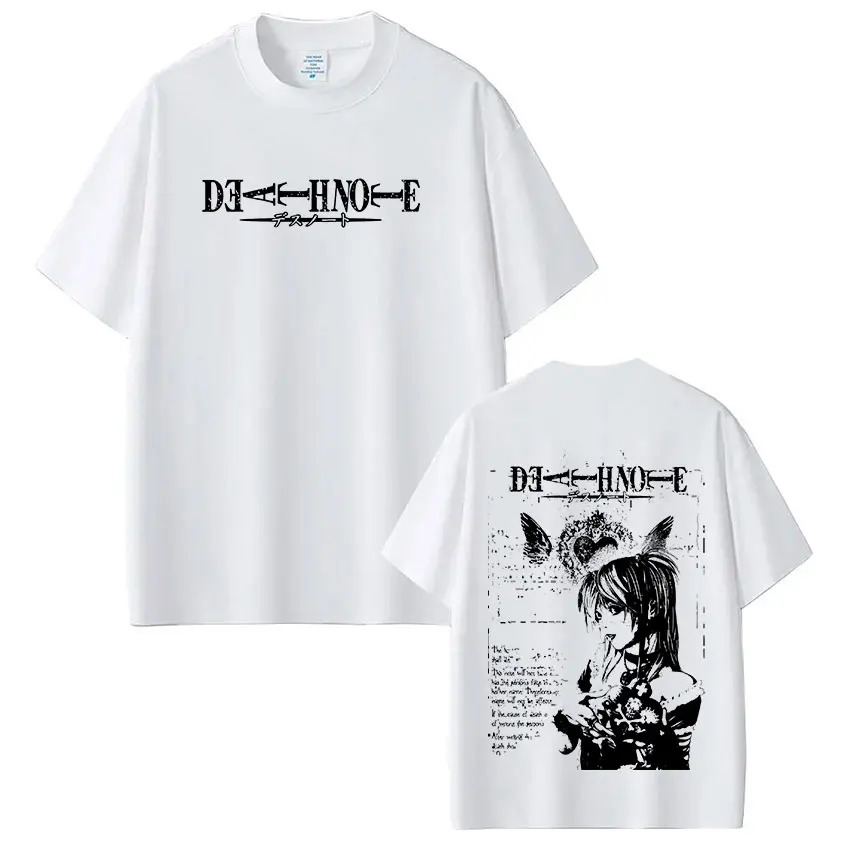 Anime Death Note Misa T Shirts Men Women Clothing High Quality Cotton Tee Shirt Fashion Vintage Short Sleeve T-shirts Streetwear