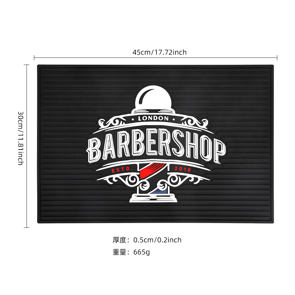 Magnetic Mat for Barbershop Anti-slip Rubber Scissors Storage Pad Salon Countertop Heat Resistant Hairdresser Organizer Tool