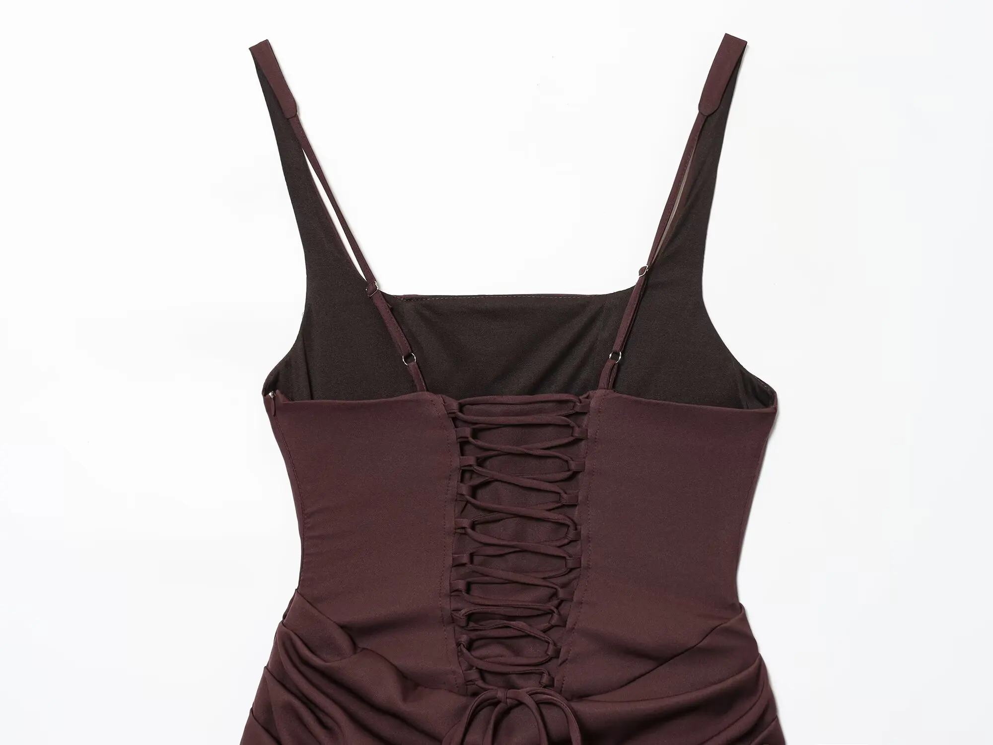 HH Elegant Party Mini Dress for Womens Corset Style Square Neck Ruched Bodycon Camisole Dress for Summer Holiday Sexy Clothing