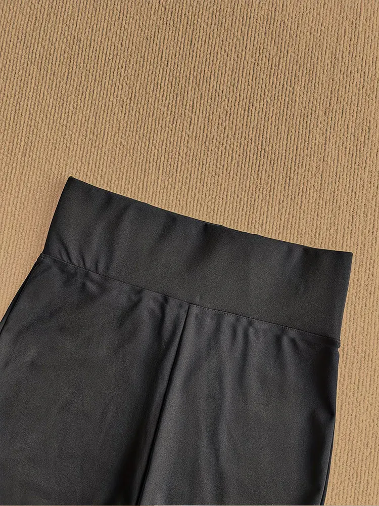 2026 New Style High Waist Bootcut Pants Versatile Wide Leg Casual Trousers Taller Looking Outfits Suitable for Slender Figures