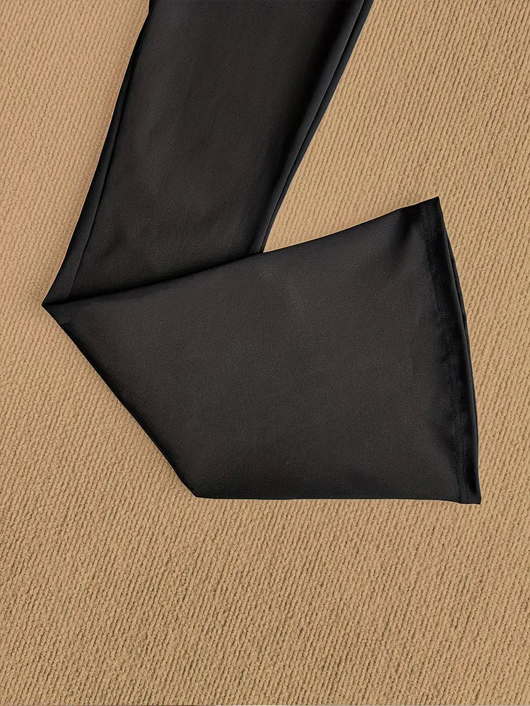 2026 New Style High Waist Bootcut Pants Versatile Wide Leg Casual Trousers Taller Looking Outfits Suitable for Slender Figures