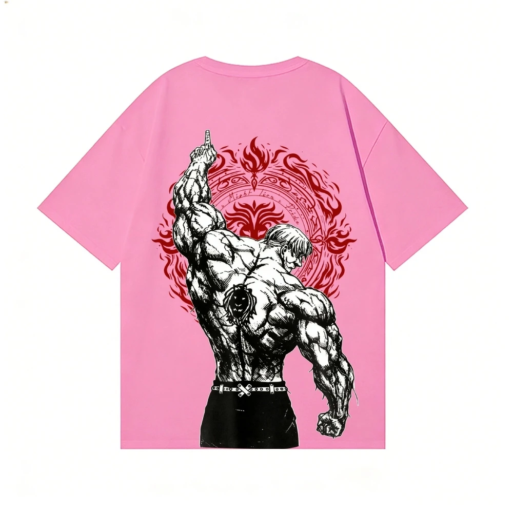 Lion's Sin of Pride Escanor Anime T-shirt High-quality Streetwear Men's Clothing and Women's Clothing 2026 Summer New T Shirt
