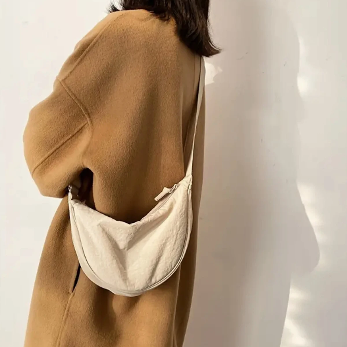 Crossbody Bag Design Sense Niche Four Seasons Dumpling Bag Nylon Bag Crossbody Bag Sports Shoulder Bag Crossbody Bag