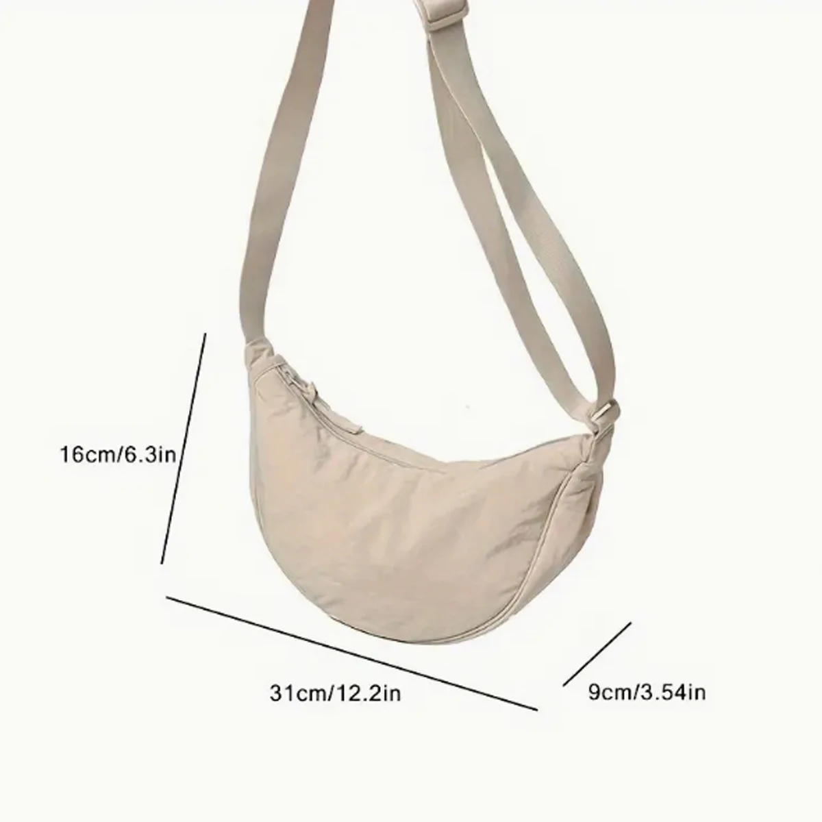 Crossbody Bag Design Sense Niche Four Seasons Dumpling Bag Nylon Bag Crossbody Bag Sports Shoulder Bag Crossbody Bag