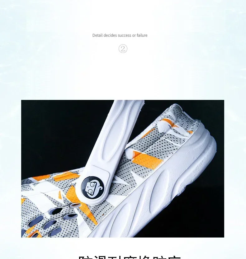 2026 New Fashion Sandals Men Clog Sandals Comfortable Breathable Beach Sandals Men Women Clogs Slippers Soft Bottom Men Shoes