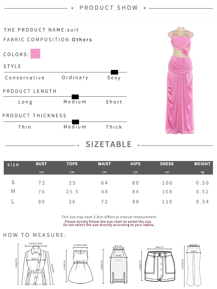 Nibber Sweet Ruched 2 Piece Set Woman Low-Neck Backless Camisole Tops+Elastic Waist Long Skirts Midnight Elegant Party Outfits