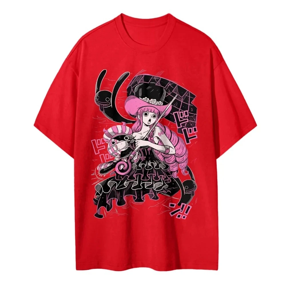2026 One Piece Perona Japan Anime Printed T-shirt Men's and Women's T-shirt Men's Top Sports T-shirt Men's T-shirt Summer Tee