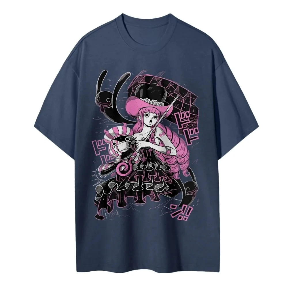 2026 One Piece Perona Japan Anime Printed T-shirt Men's and Women's T-shirt Men's Top Sports T-shirt Men's T-shirt Summer Tee