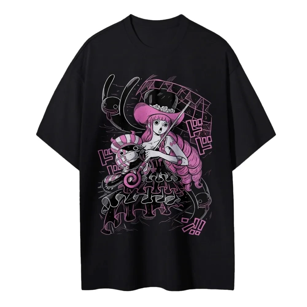 2026 One Piece Perona Japan Anime Printed T-shirt Men's and Women's T-shirt Men's Top Sports T-shirt Men's T-shirt Summer Tee
