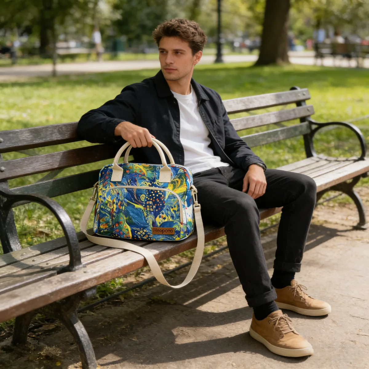 Large Capacity Oxford Cloth Thermal Bag Portable Cross-body Picnic Bag Lunch Box Bag Cooler Bag Lunch Bags for Women Kids