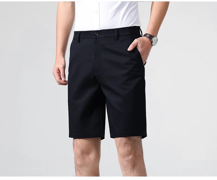 2026 Men's Stretch Casual Shorts Light Weight Golf Dress Flat Front Travel Shorts Quick Dry Cool Breathable Bermuda 4 Pockets
