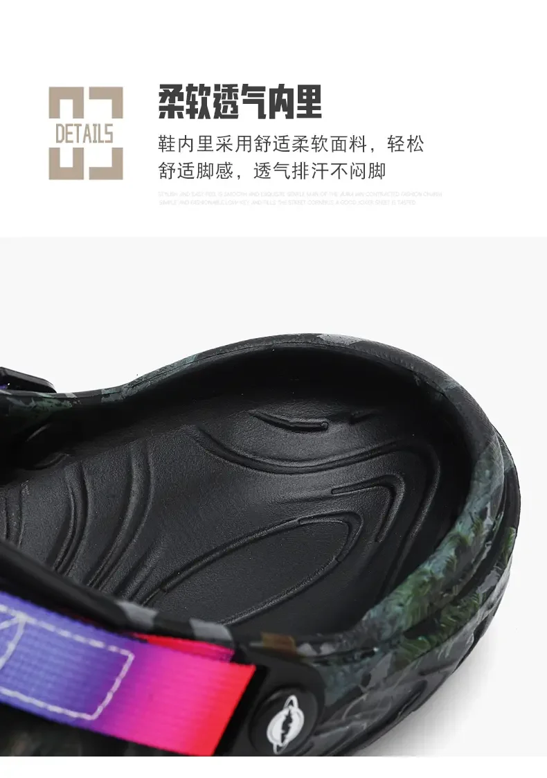 New Men's Outdoor SandalSport Slippers Beach Slides Breathable Clogs Men Casual Garden Shoes Non-slip Men Outdoor Hiking Sandal