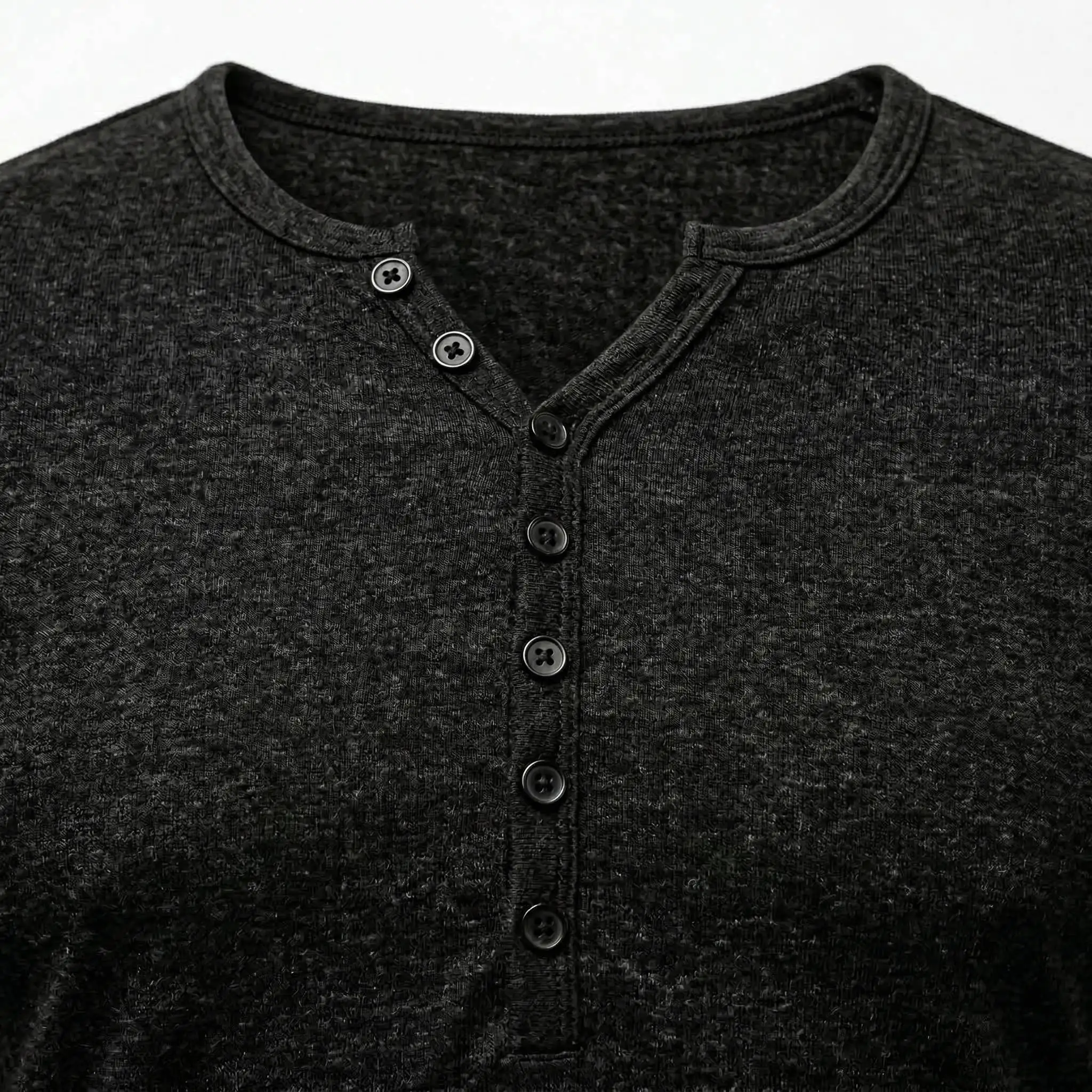 T Shirt Men Casual High Quality Summer Short Sleeve Henry Neck Mens T Shirts Fashion Basic T-Shirt Male