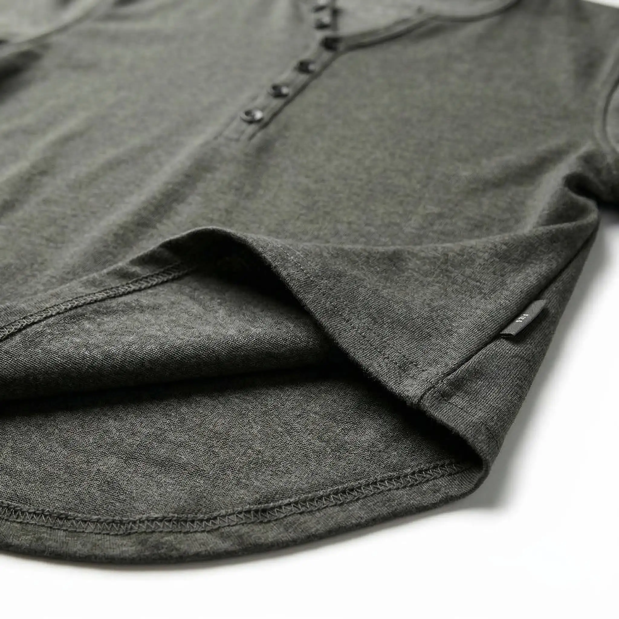 T Shirt Men Casual High Quality Summer Short Sleeve Henry Neck Mens T Shirts Fashion Basic T-Shirt Male