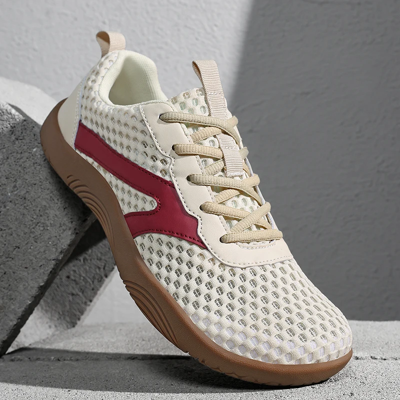 Fashion Mesh Breathable Men Casual Sneakers Minimalist Wide Toe Barefoot Shoes Lightweight Zero Soles Running Walking Footwear