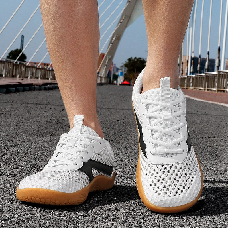 Fashion Mesh Breathable Men Casual Sneakers Minimalist Wide Toe Barefoot Shoes Lightweight Zero Soles Running Walking Footwear