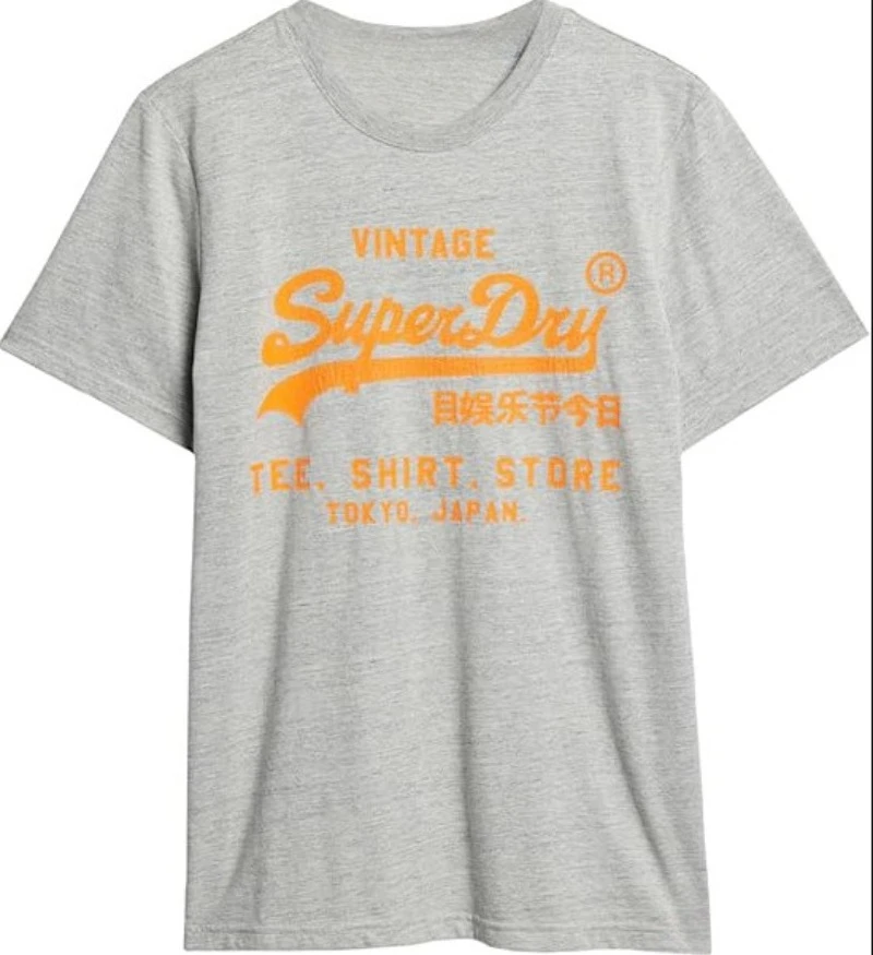 Retro SuperDry Style Japanese Logo Graphic T Shirt for Men 100% Cotton Oversized Streetwear White 2026 New
