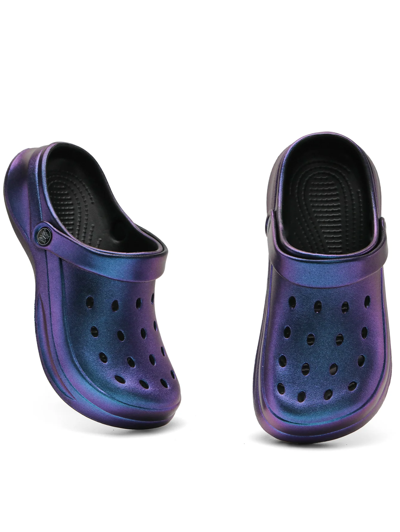 Glitter Clog, Lightweight EVA Garden Shoes, Waterproof Slip-Resistant Sandals, Comfortable Slip-On Shoes for Indoor Outdoor 816