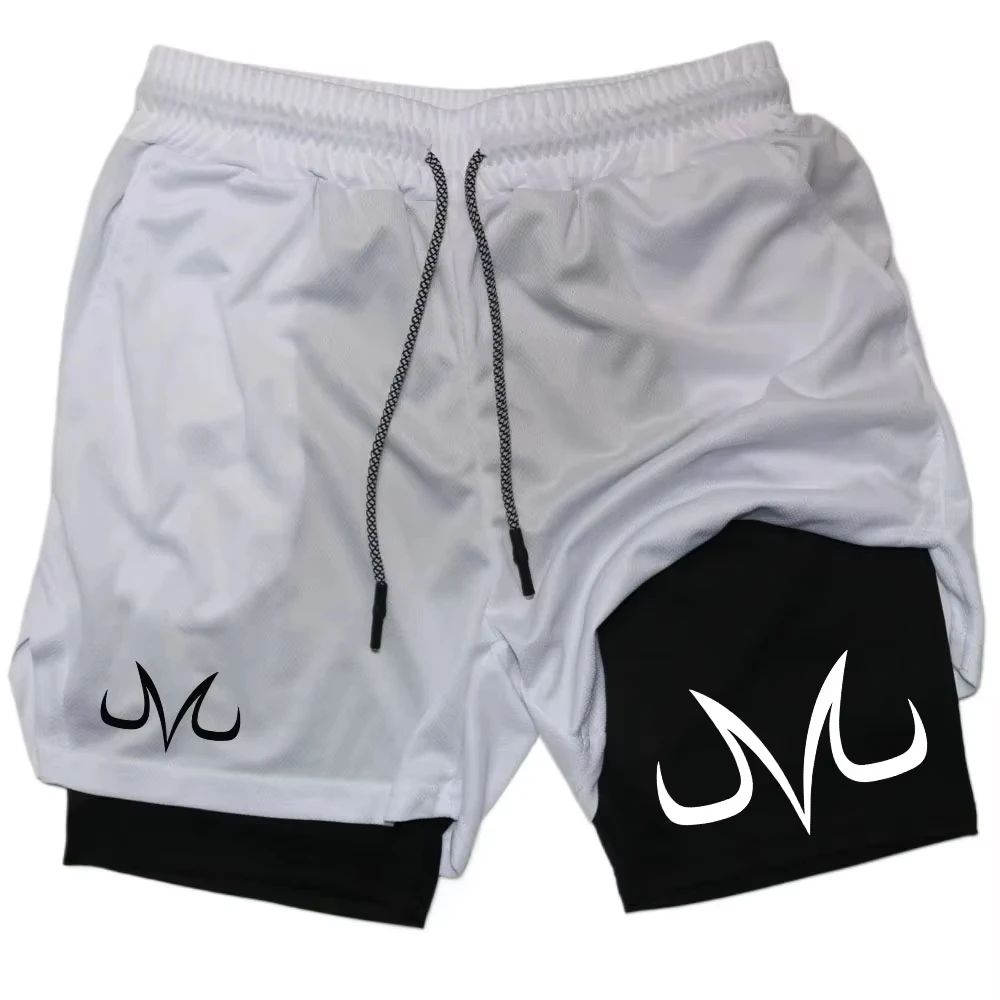 Anime Performance Shorts Toji Printed Men GYM Casual Sports Shorts Workout Running Mesh 2 In 1 Sport Short Pants