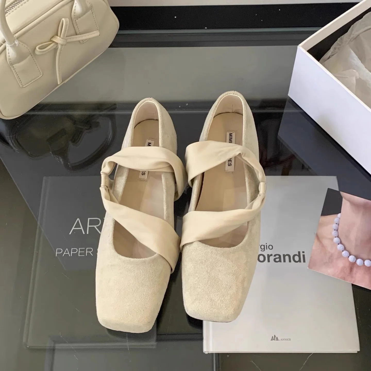 Square Toe Women Ballet Flats Shoes Designer Casual Mary Jane Shoes New Shallow Comfort Sport Walking Brand Dress Mujer Zapatos