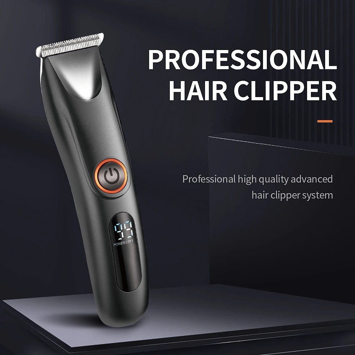 Cordless Hair Clippers for Men Trimmers Set for Barber With LED Display Professional Slick Hair Cut Electric Vacuum Trimmer