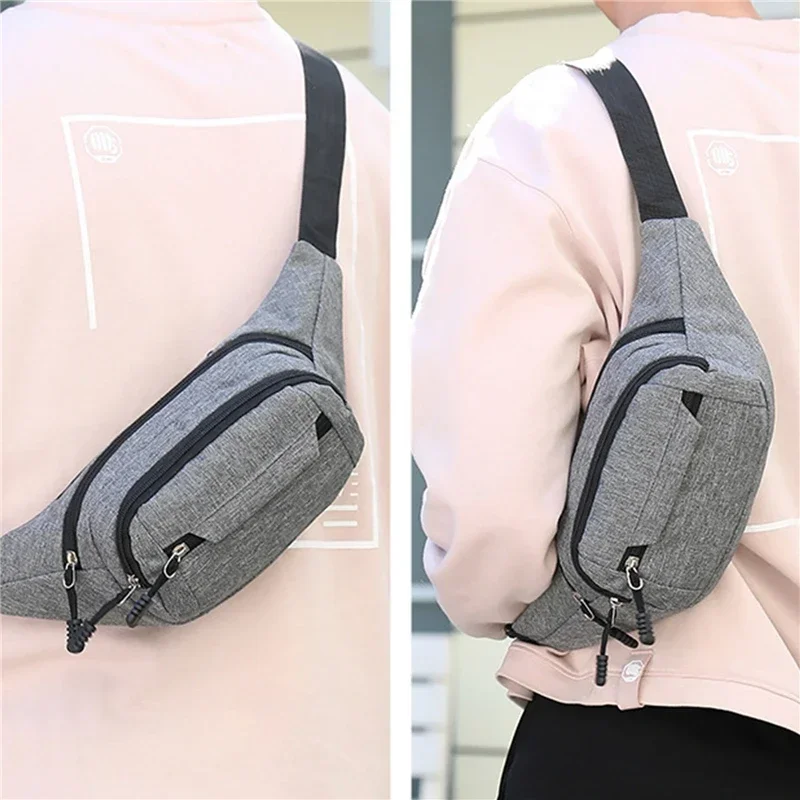 Men Waist Bag Women's Travel Phone Bag Fanny Pack Banana Bag Hip Pockets Large Phone Belt Bag Pouch Outdoor Sport Waist Bag