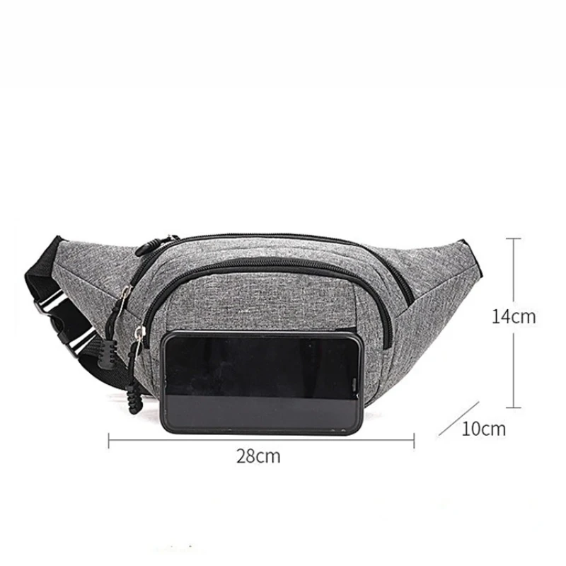 Men Waist Bag Women's Travel Phone Bag Fanny Pack Banana Bag Hip Pockets Large Phone Belt Bag Pouch Outdoor Sport Waist Bag